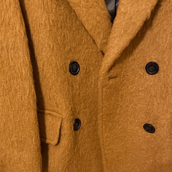 Stand Studio Women's Brown Double-Breasted Pea Coat - Picture 3 of 7